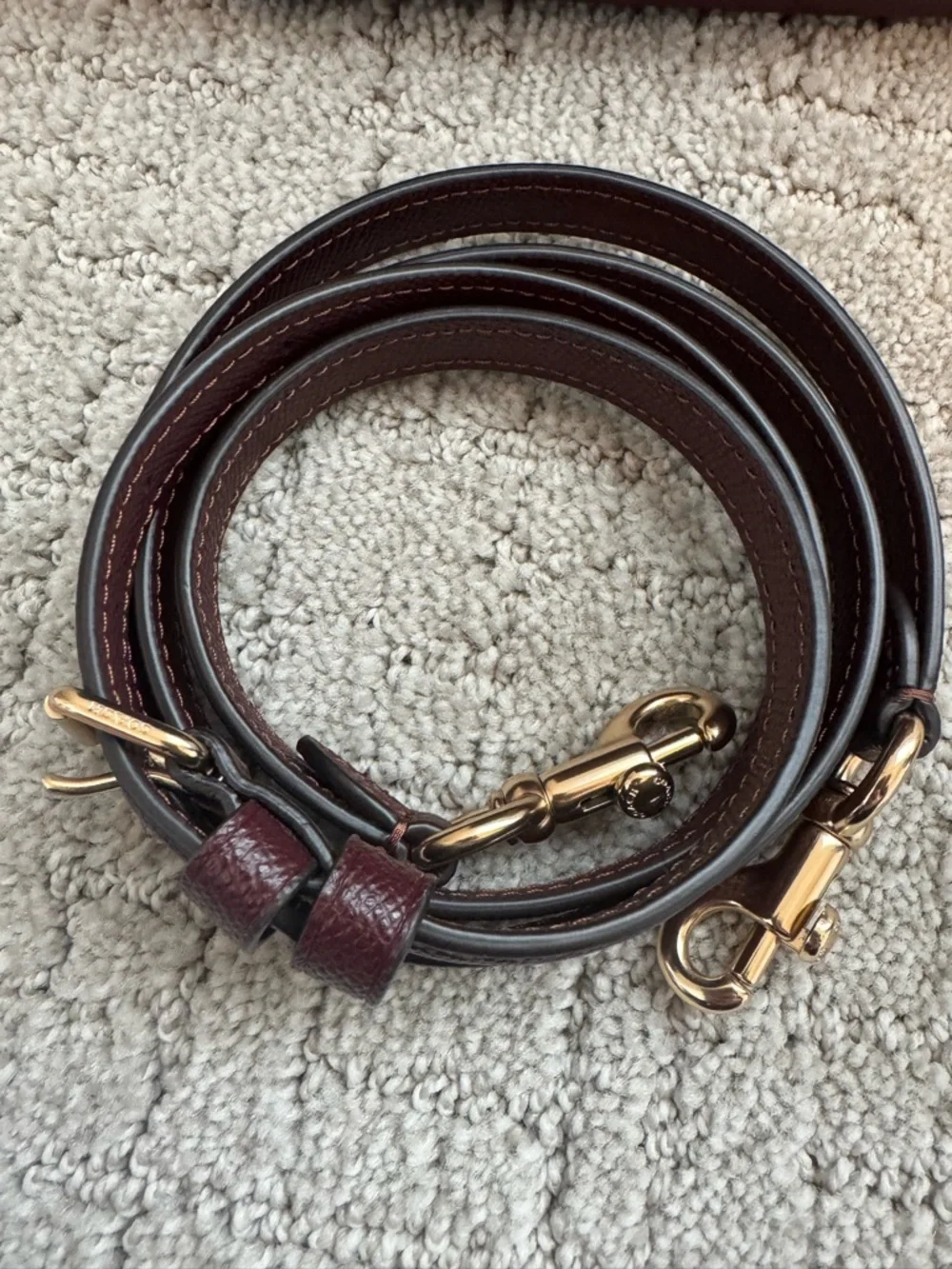 COACH Leather Crossbody Bag in Merlot - Picture 11 of 11